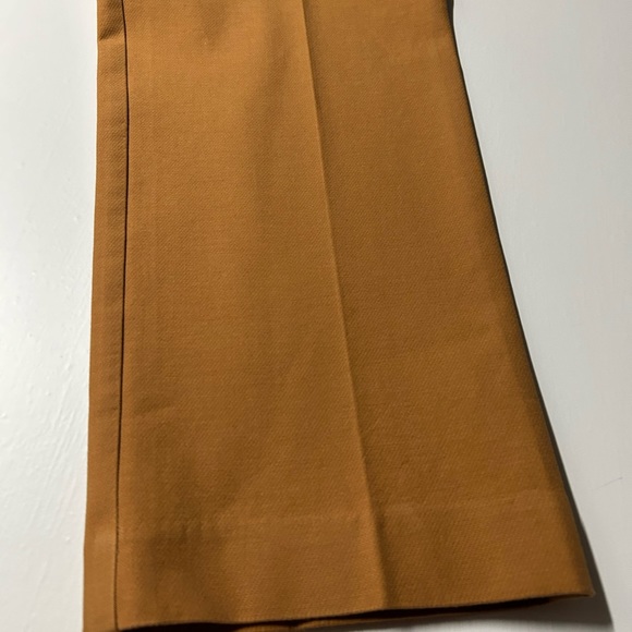 Ann Taylor women’s size 8 ankle pants, mustard colored front zip - Picture 3 of 9
